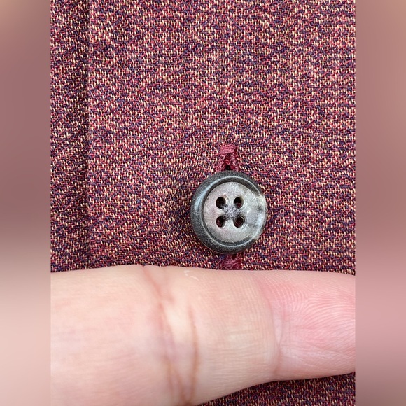 BURBERRYS OF LONDON VINTAGE FRONT BUTTON SHIRT SIZE LARGE - Picture 6 of 11